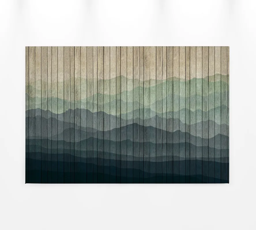 Sofort Bestellen Leinwandbild Berglandschaft, dunkelblau, 90x60 cm DD120458