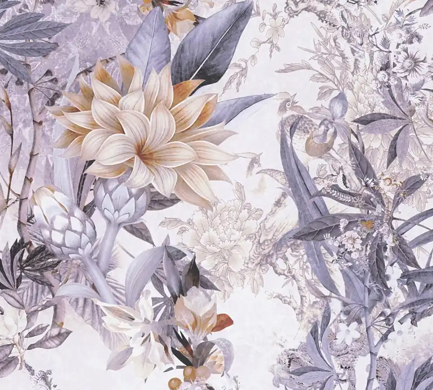 Direkt Vom Hersteller A.S. Création Dream Flowery, Florale Tapete, bunt, weiß 381772