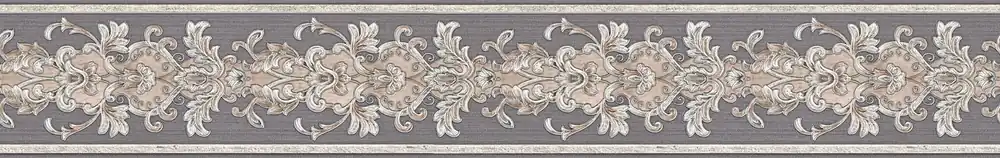 Neu Im Sortiment A.S. Création Only Borders 10, Barock Tapete, silber 367301