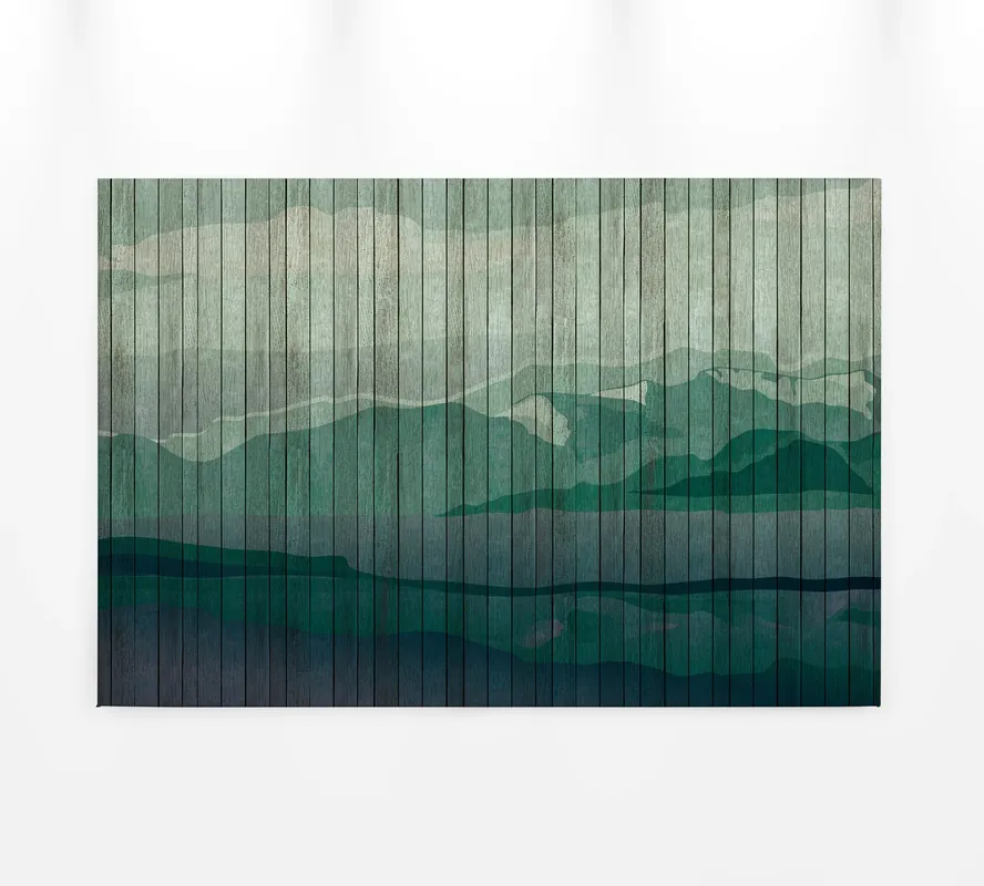 Direkt Vom Hersteller Leinwandbild Berglandschaft, türkis, 90x60 cm DD120460