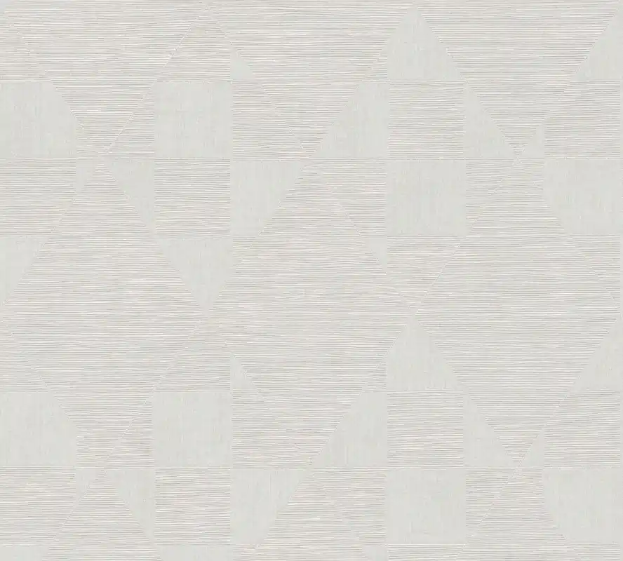 Livingwalls Titanium 3, Geometrische Tapete, weiß, grau 381966 Neuheit
