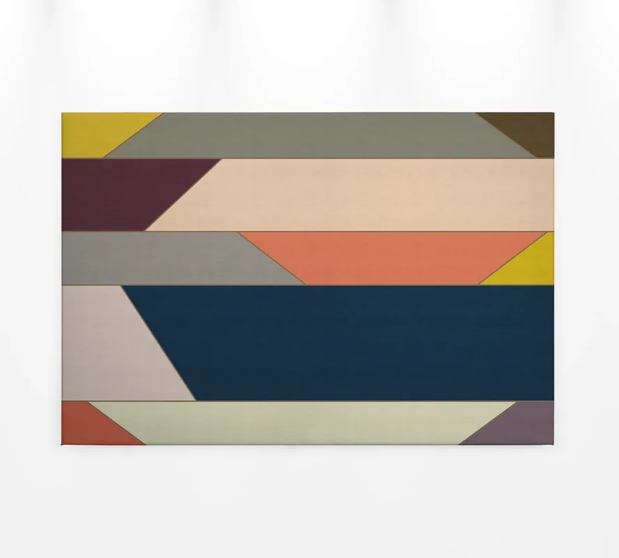 Leinwandbild Geometrie, blau, 90x60 cm DD120503 Jetzt Bestellen
