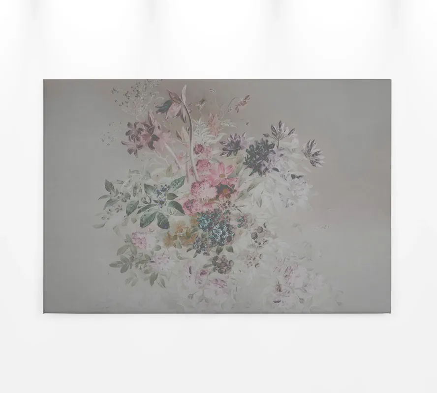 Jetzt Kaufen Leinwandbild Blumen, grau, 90x60 cm DD120397