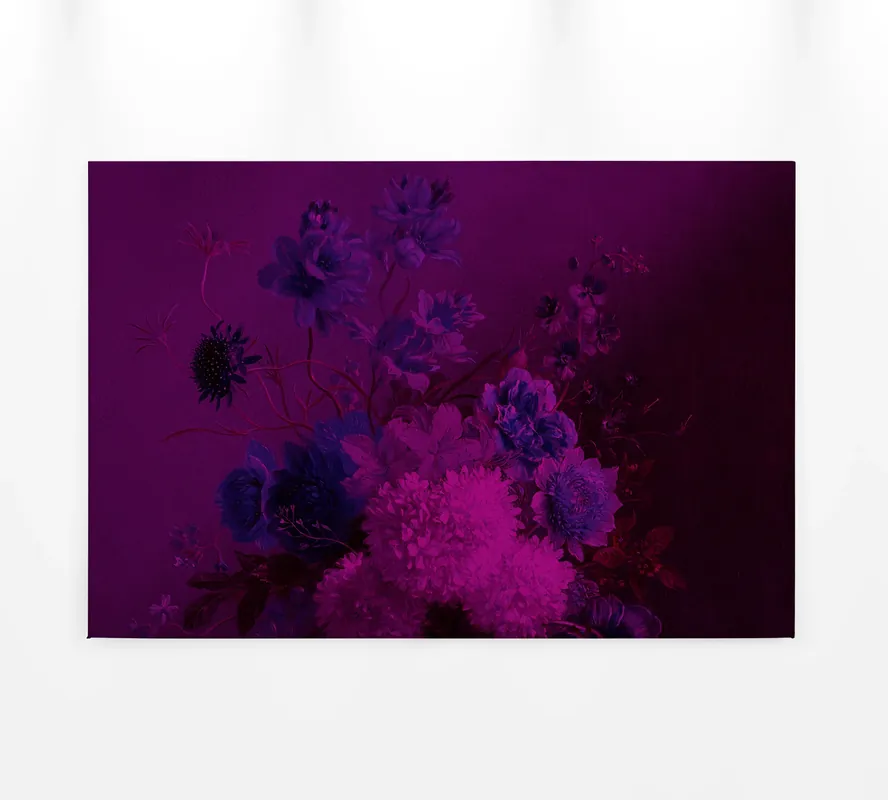 Leinwandbild Blumen, violett, 90x60 cm DD120396 Abverkauf