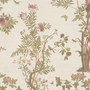 Vliestapete Floral - Blätter, grün, weiß, A.S. Création 790433 Preisreduziert