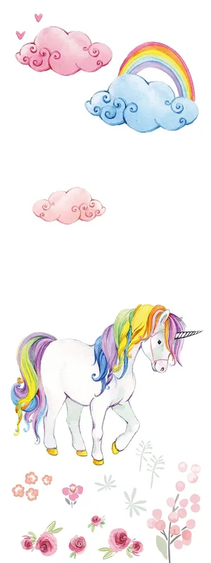 Saisonangebot A.S. Création XXL 5 Fototapete, Einhorn, 1m x 2,67m DD114772