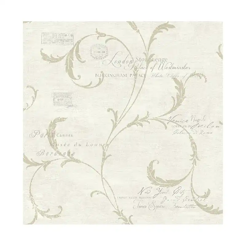 Bestpreis Klassische Tapeten Scroll and Stamps