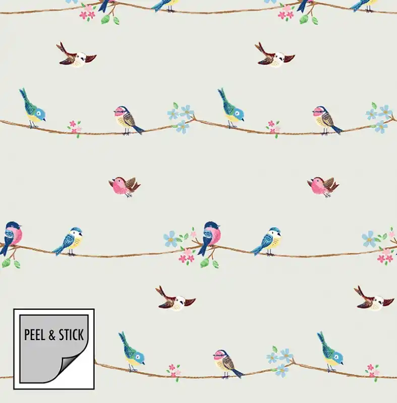 Garantierte Lieferung Selbstklebende Tapeten Spring Birds