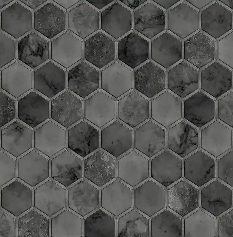 Expressversand Selbstklebende Tapeten Inlay Hexagon