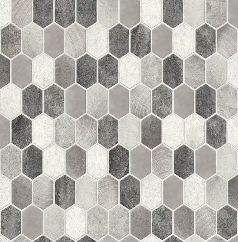 Selbstklebende Tapeten Brushed Hex Tile Expressversand