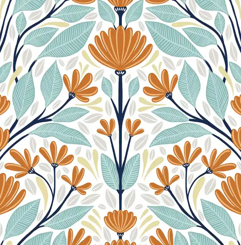 Must-Have Selbstklebende Tapeten Folk Floral