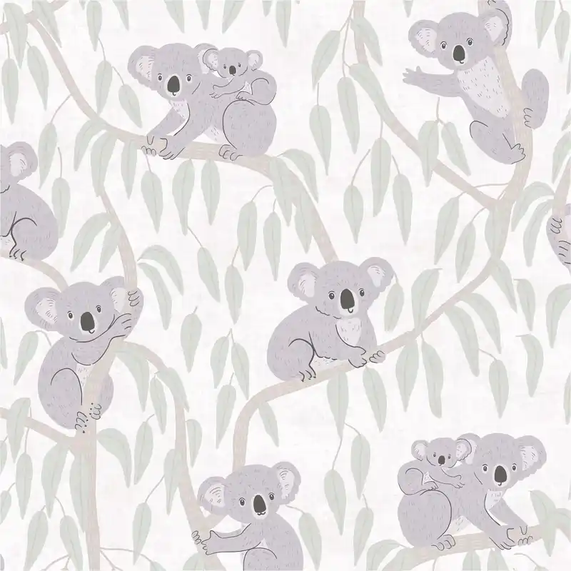 Vliestapete 771341 Beige Creme Muster Motive Tapete Kinderzimmer Lilly & Luis Koala A.S. Création Online Kaufen