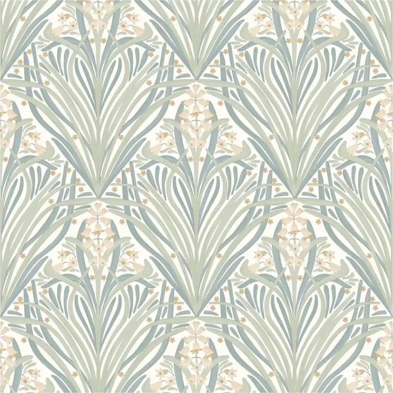 Vliestapete M66124 Elegance Grün Art Deco Blumen Vlies 0.53 x 10.05 m Ugépa Neu Im Sortiment