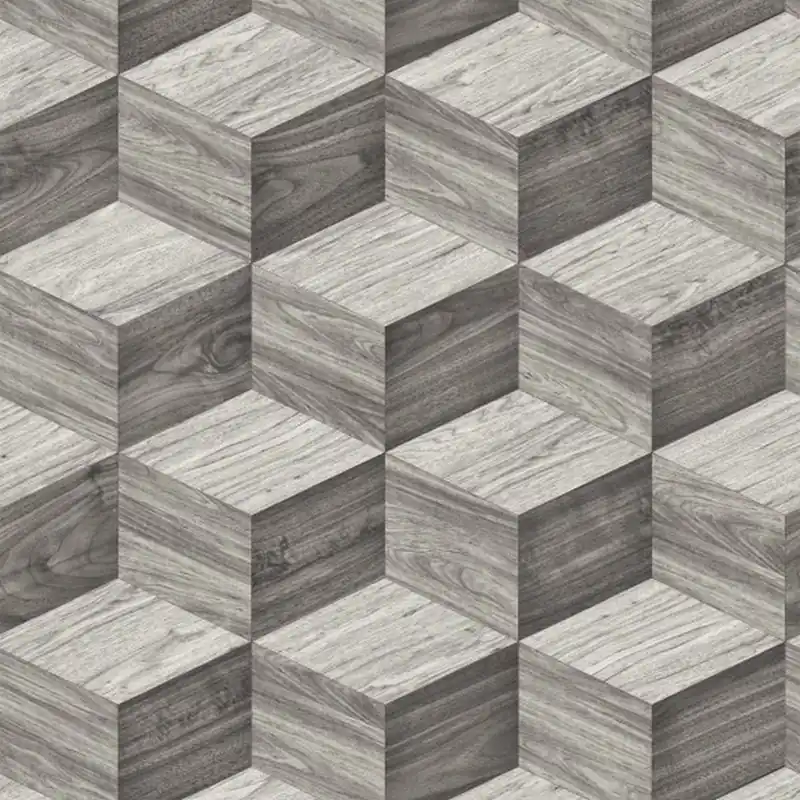 DesignID NATURAL FAUX 2 232121 Vliestapete 3D Optik 0.53 x 10.05 m Grau Echt