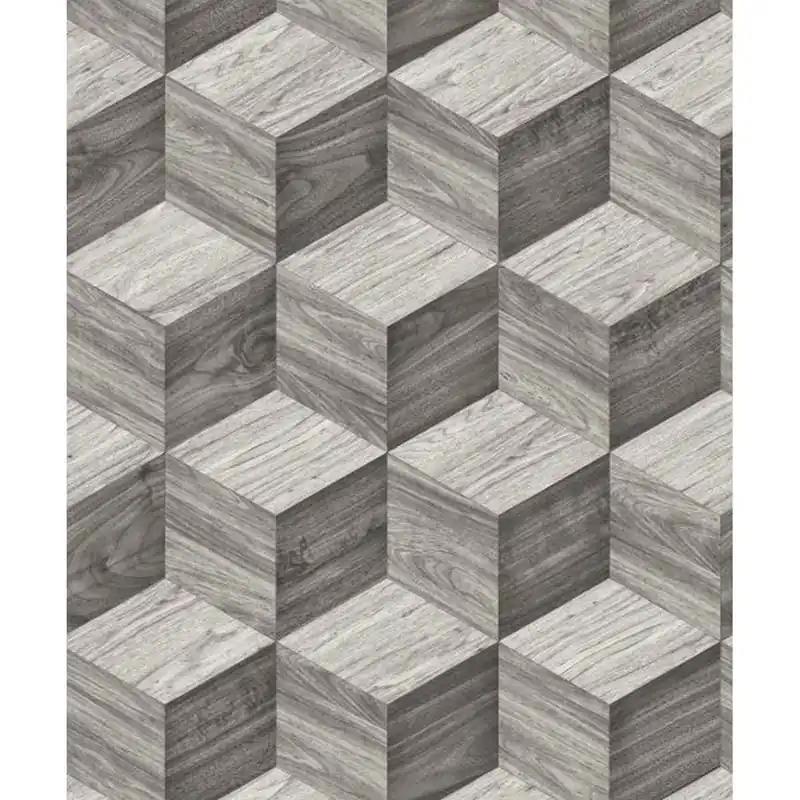 Knallerangebot DesignID NATURAL FAUX 2 232121 Vliestapete 3D Optik 0.53 x 10.05 m Grau