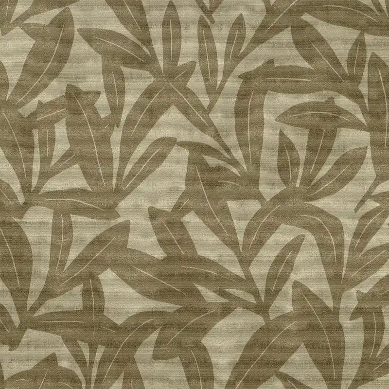 Vliestapete 1052124 Olive Beige Bäume Blätter La Terrasse Erismann Highlight