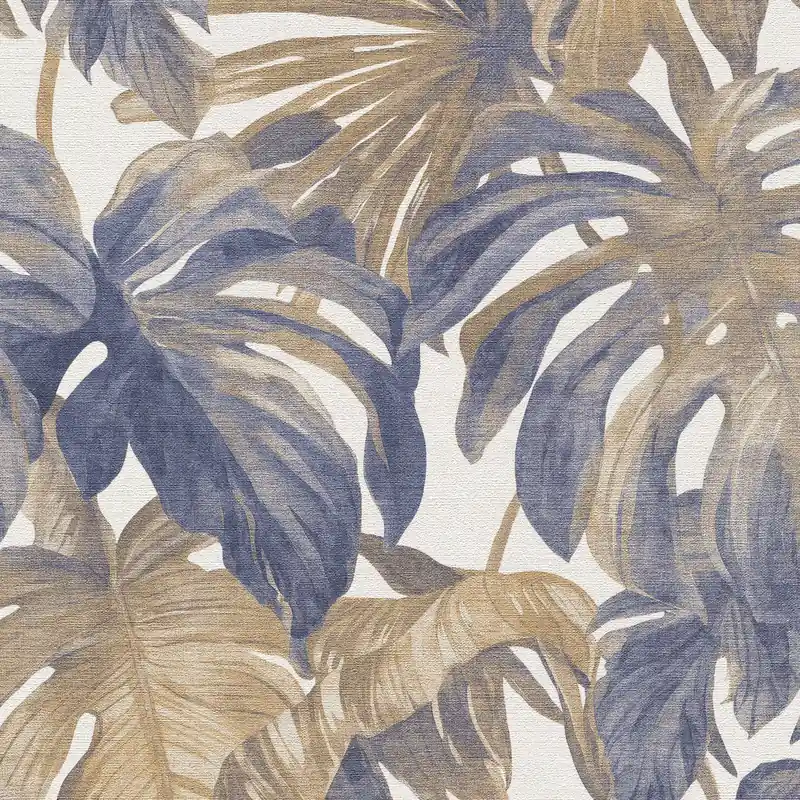 Heißes Angebot Vliestapete 1055844 Dunkelblau Taupe Braun Bäume Blätter Forest Dreams Erismann