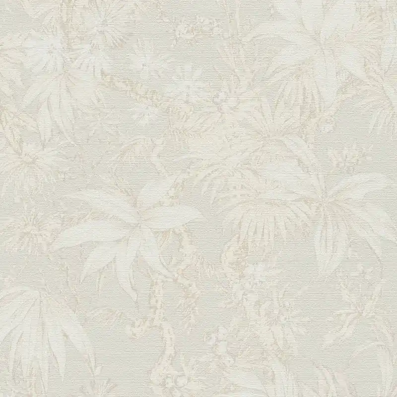 Finale Aktion Vliestapete 790471 Creme Grau Blumen Floral History of Art 2 A.S. Creation