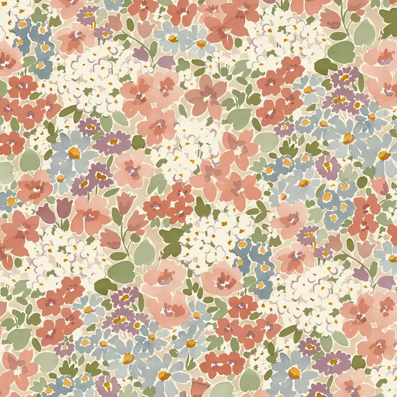 Vliestapete A80502 Beige Weiß Creme Blumen Floral Inia Grandeco Highlight