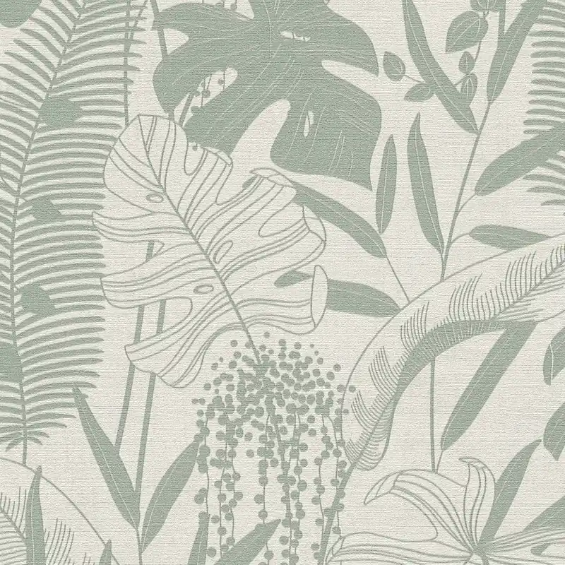 Neu Vliestapete 791642 Creme Botanical Dschungel Cuba II A.S. Creation