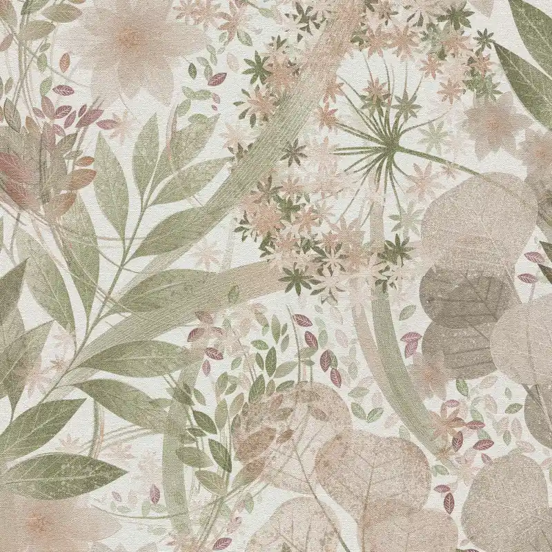Top-Preis Vliestapete 1050605 Taupe Hellgrün Grün Bäume Blätter Secret Garden Erismann