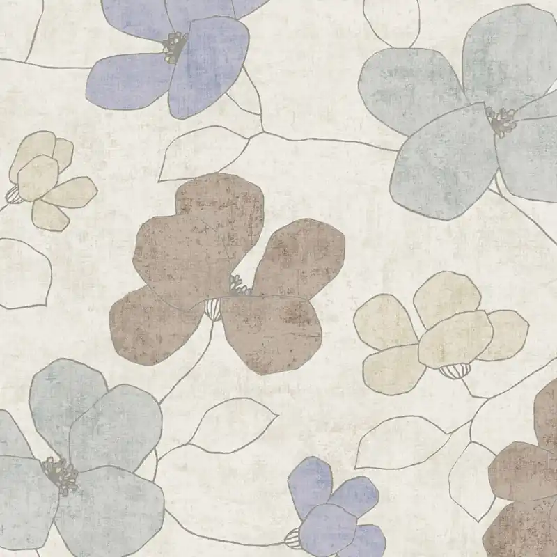 Neuheit Vliestapete 791473 Grau Braun Blumen Floral Nordic Feeling A.S. Creation