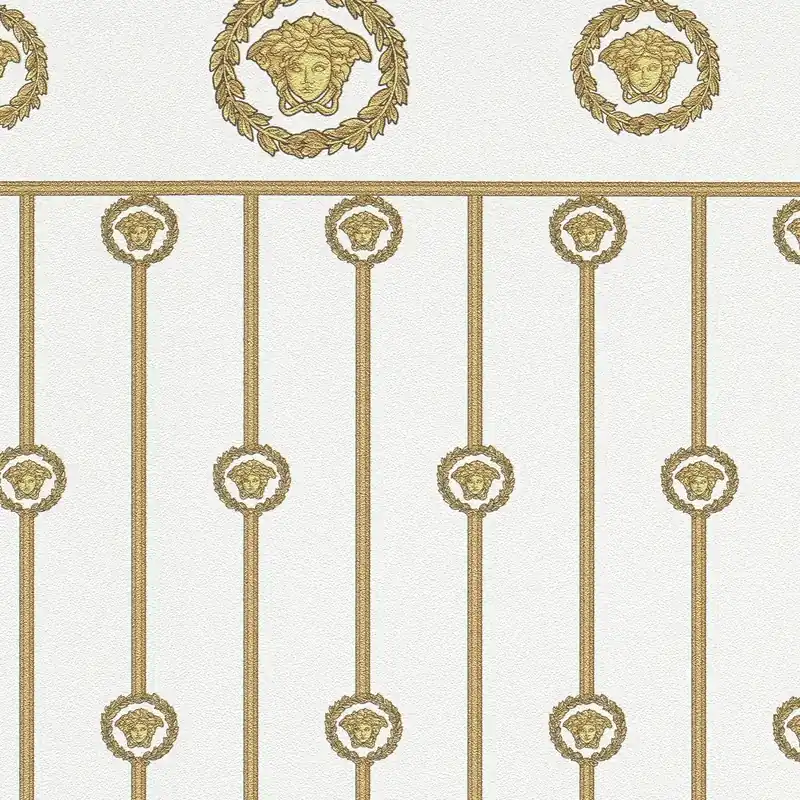 Expressversand Vliestapete 791311 Weiß Gold Barock Versace 6 A.S. Creation