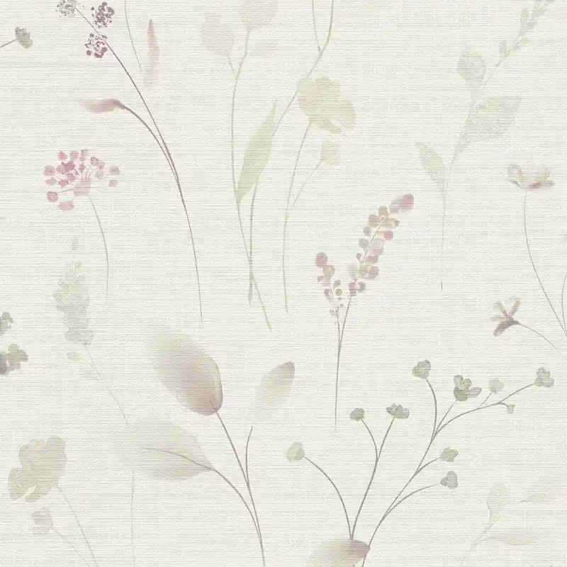 Solange Der Vorrat Reicht Vliestapete 791703 Weiß Braun Blumen Floral Pintwalls III A.S. Creation