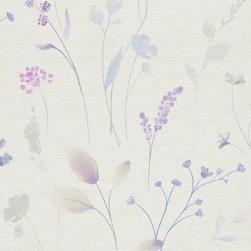 Saisonangebot Vliestapete 791702 Weiß Lila Blumen Floral Pintwalls III A.S. Creation