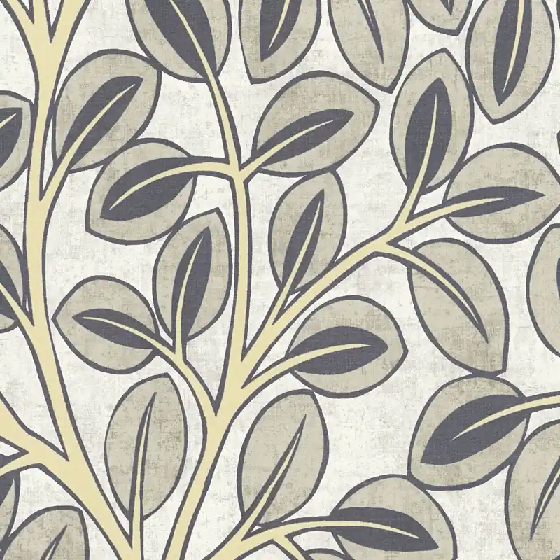 Vliestapete 791503 Grau Gelb Blumen Floral Nordic Feeling A.S. Creation Billig