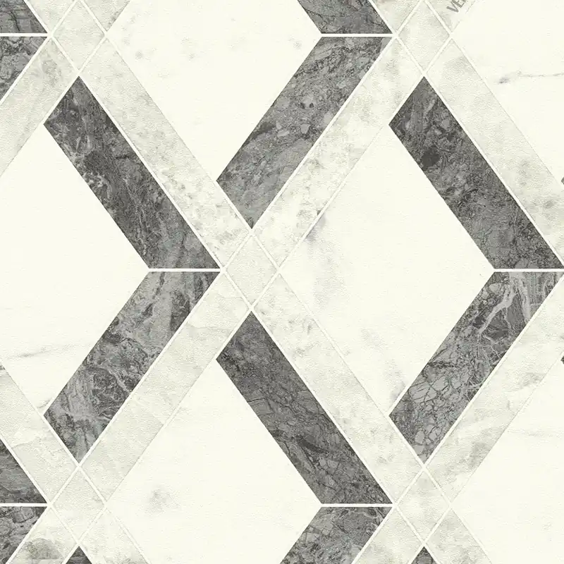 Nur Für Kurze Zeit Vliestapete 791333 Grau Schwarz Geometrisch Versace 6 A.S. Creation