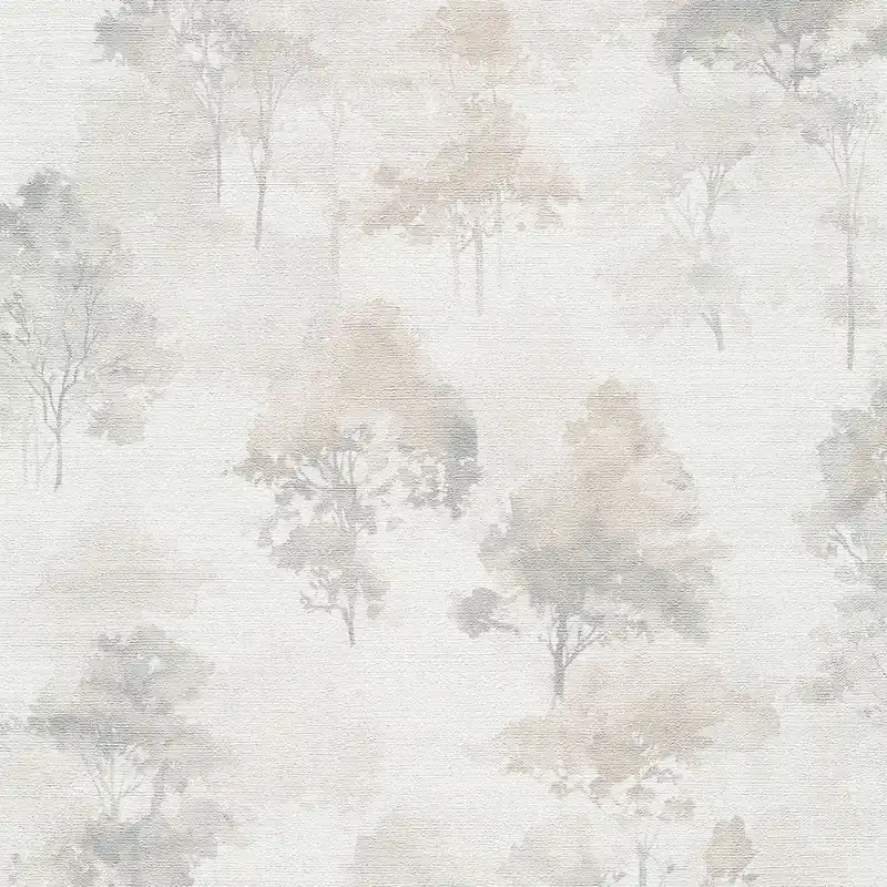 Neuheit Vliestapete 1055737 Taupe Hellgrau Creme Blumen Floral Forest Dreams Erismann