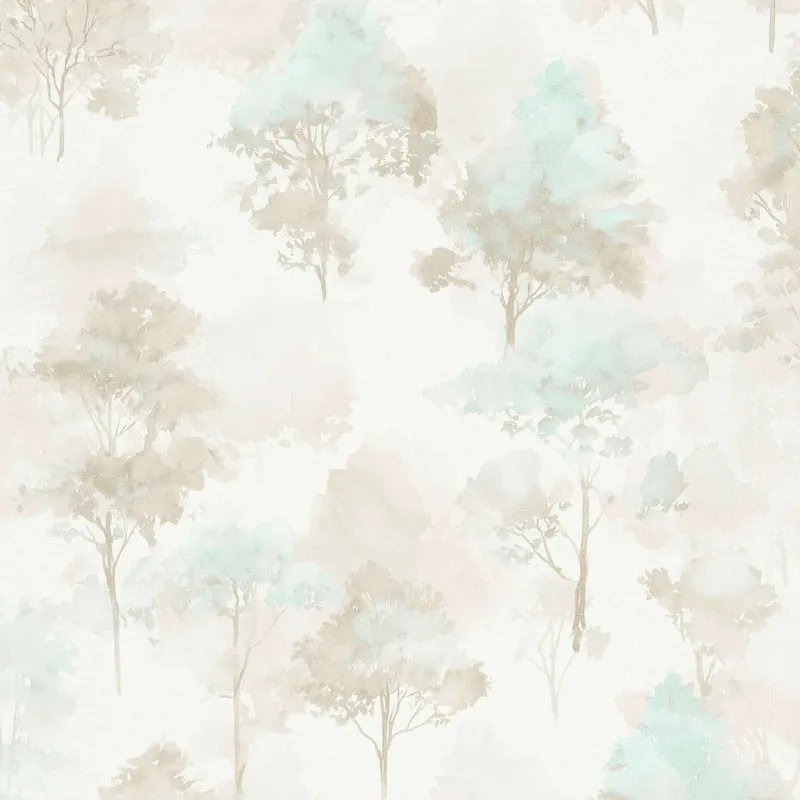 Neu Vliestapete 1055702 Taupe Hellgrün Creme Blumen Floral Forest Dreams Erismann
