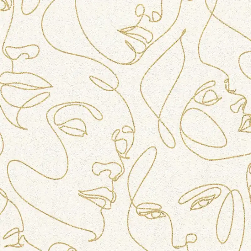 Vliestapete 791722 Weiß Gold Grafik Pintwalls III A.S. Creation Sonderangebot