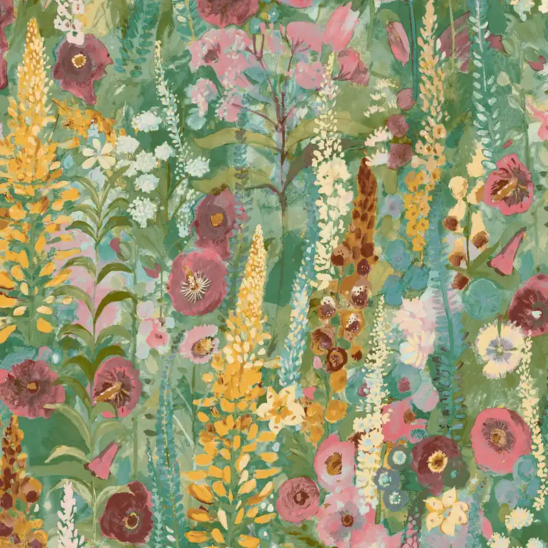 Preis Gesenkt Vliestapete A74601 Grün Braun Beige Blumen Floral Inia Grandeco