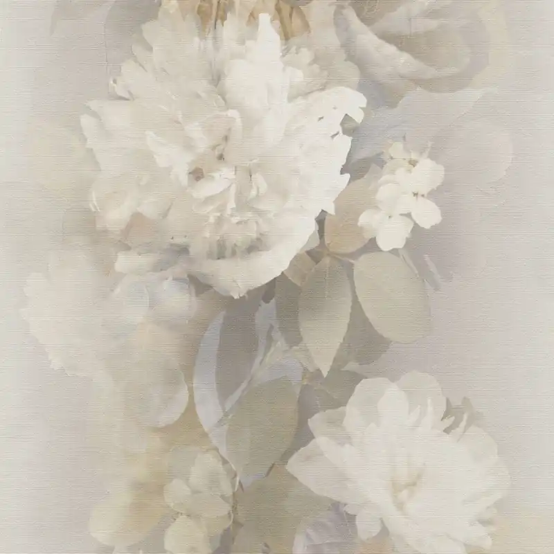Ausverkauf Vliestapete 1051337 Hellbraun Olive Creme Blumen Floral Aurora Erismann