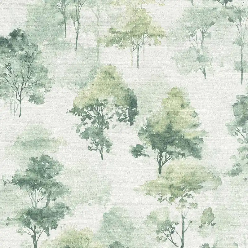 Top-Seller Vliestapete 1055707 Dunkelgrün Hellgrau Olive Blumen Floral Forest Dreams Erismann