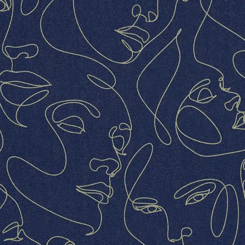 Vliestapete 791724 Blau Gold Grafik Pintwalls III A.S. Creation Sichere Zahlung