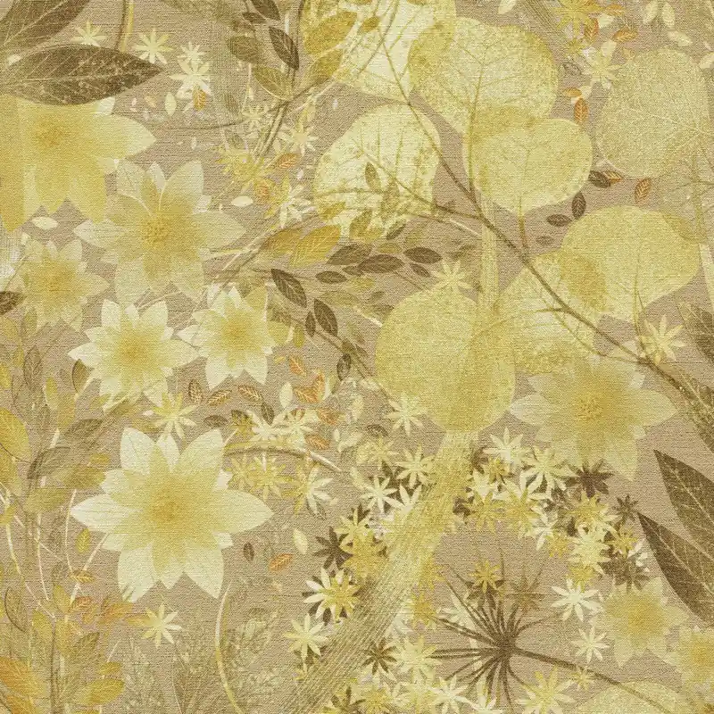 Vliestapete 1050620 Taupe Ocker Grün Bäume Blätter Secret Garden Erismann Sichere Zahlung