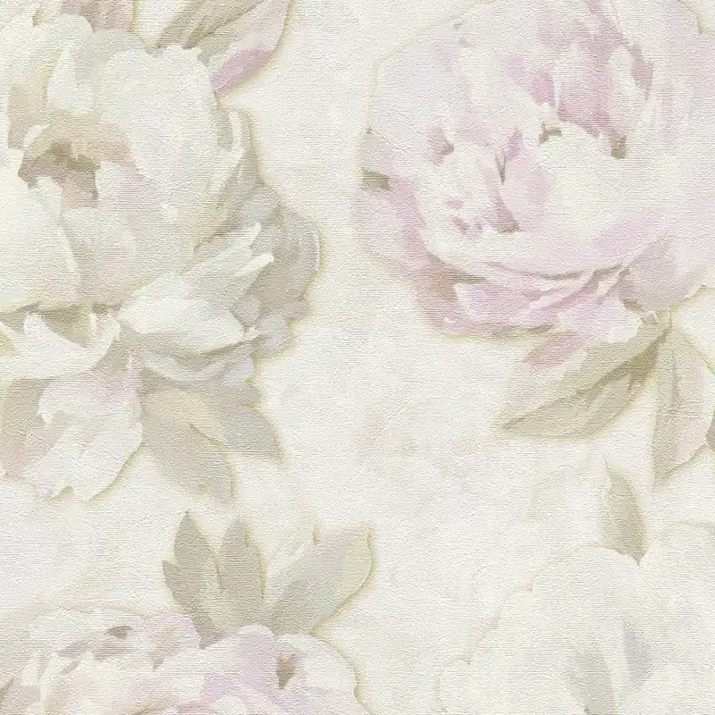 Vliestapete 791671 Creme Grün Blumen Floral Pintwalls III A.S. Creation Preiswert
