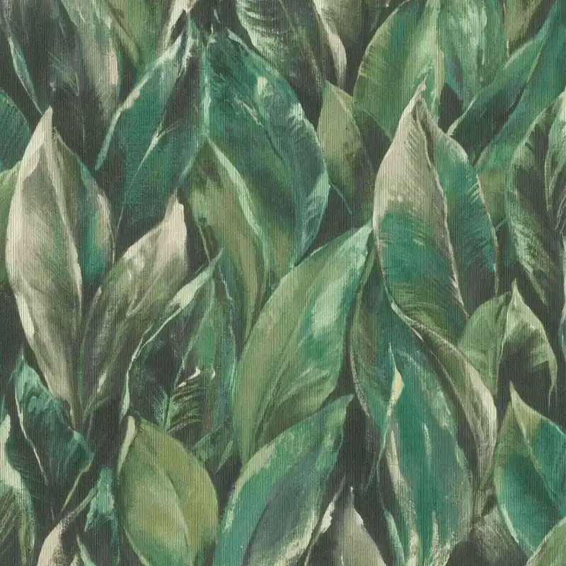 Knallerangebot Rasch Curiosity 537345 Vliestapete Botanisch 0.53 x 10.05 m Schwarz Creme Grün