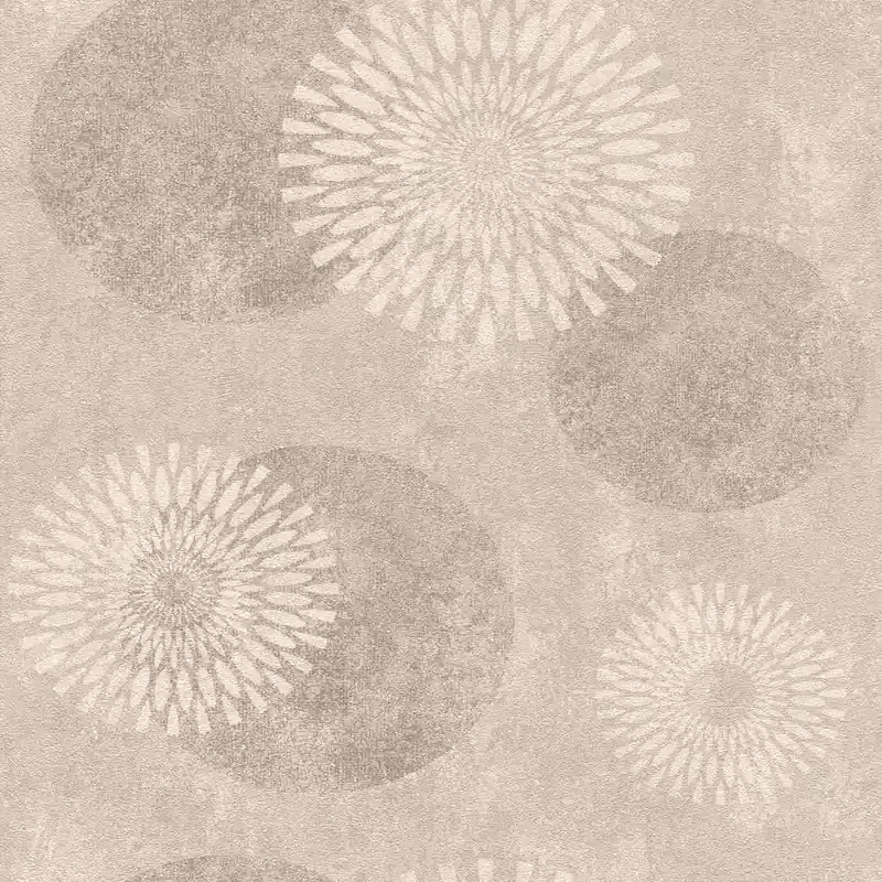 Rasch tapetenwechsel II 651713 Vliestapete Punkte & Kreise 0.53 x 10.05 m Beige Must-Have