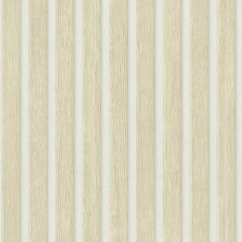 Aktuell A.S. Creation PintWalls II Holzpaneele 391097 Vliestapete 10.05 m x 0.53 m Beige