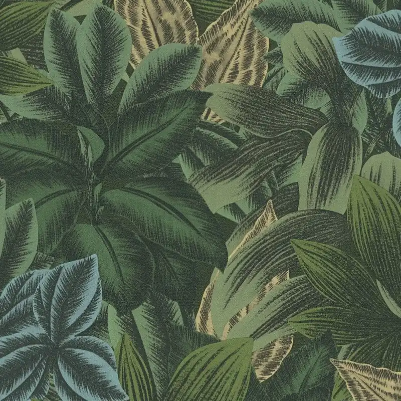 A.S. Creation Travel Styles 392224 Vliestapete Botanisch 10.05 x 0.53 m Grün Must-Have