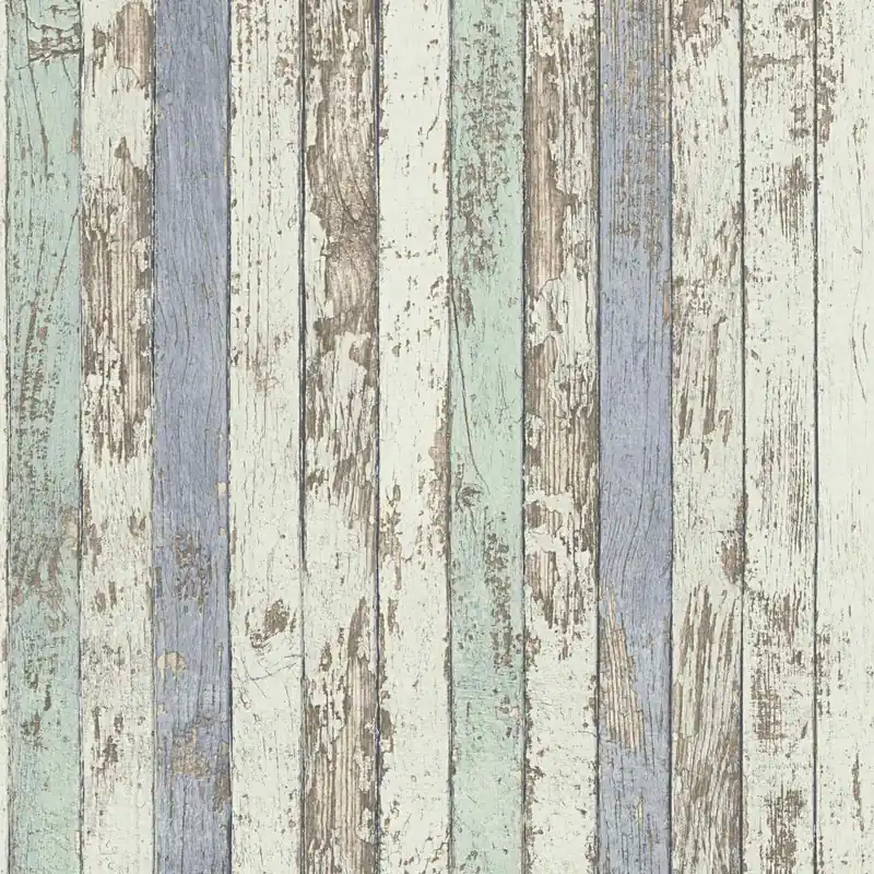 Neue Kollektion A.S. Creation Best of Wood‘n Stone 959141 Vliestapete Holzoptik 0.53 x 10.05 m Blau