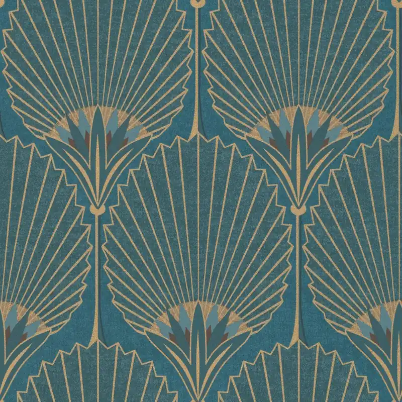 Direkt Vom Hersteller Vliestapete A54902 Blau Barock Asperia Grandeco