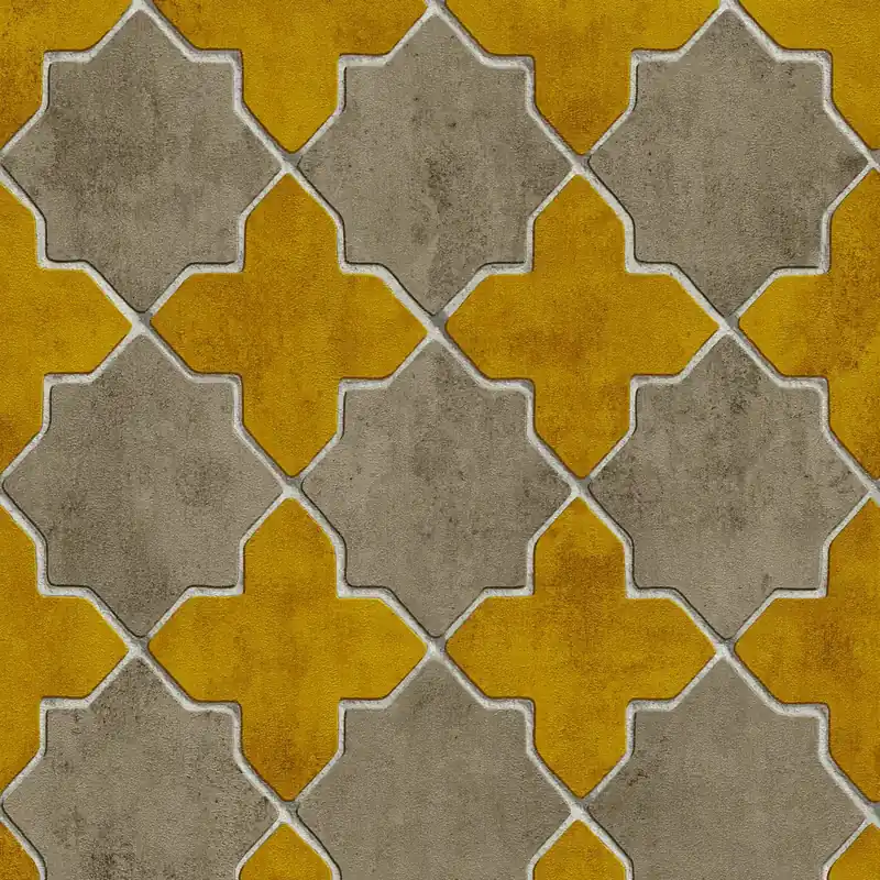 Neue Kollektion A.S. Creation New Walls 374212 Vliestapete Vintage Retro 0.53 x 10.05 m Gelb