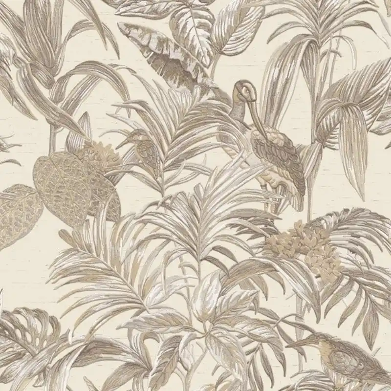 DesignID Wallstitch 120012 Vliestapete Blumenoptik 0.53 x 10.05 m Braun Sichere Zahlung