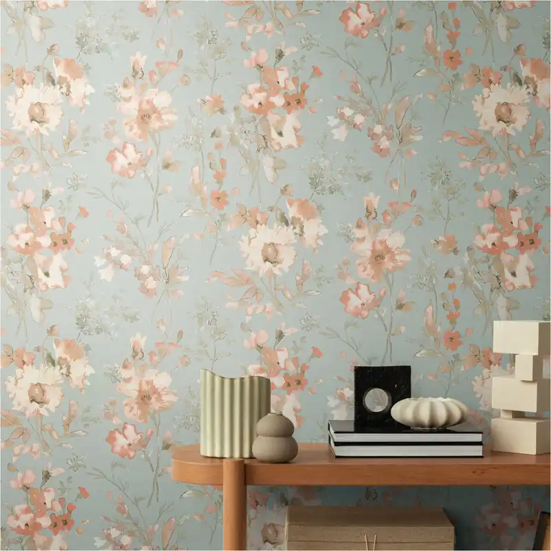 Vliestapete 790616 Blau Blumen Floral CosmoLiving by Cosmopolitan A.S. Creation Neuheit