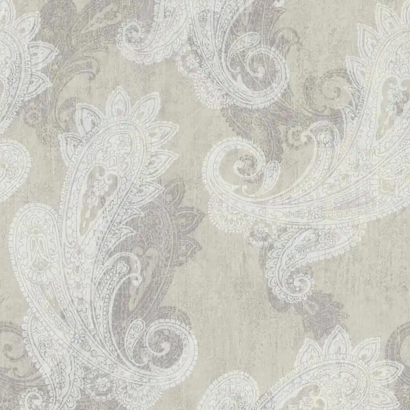 Rasch Indian Style 746426 Vliestapete Barock 0.53 x 10.05 m Grau Weiß Wochenendangebot